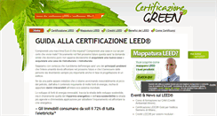 Desktop Screenshot of certificazioneleed.com