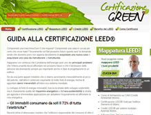Tablet Screenshot of certificazioneleed.com